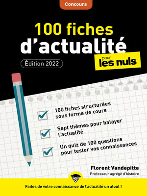 cover image of 100 fiches d'actualité pour les Nuls Concours, 4ème édition